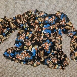 INC International Concepts Multicolor Floral Blouse